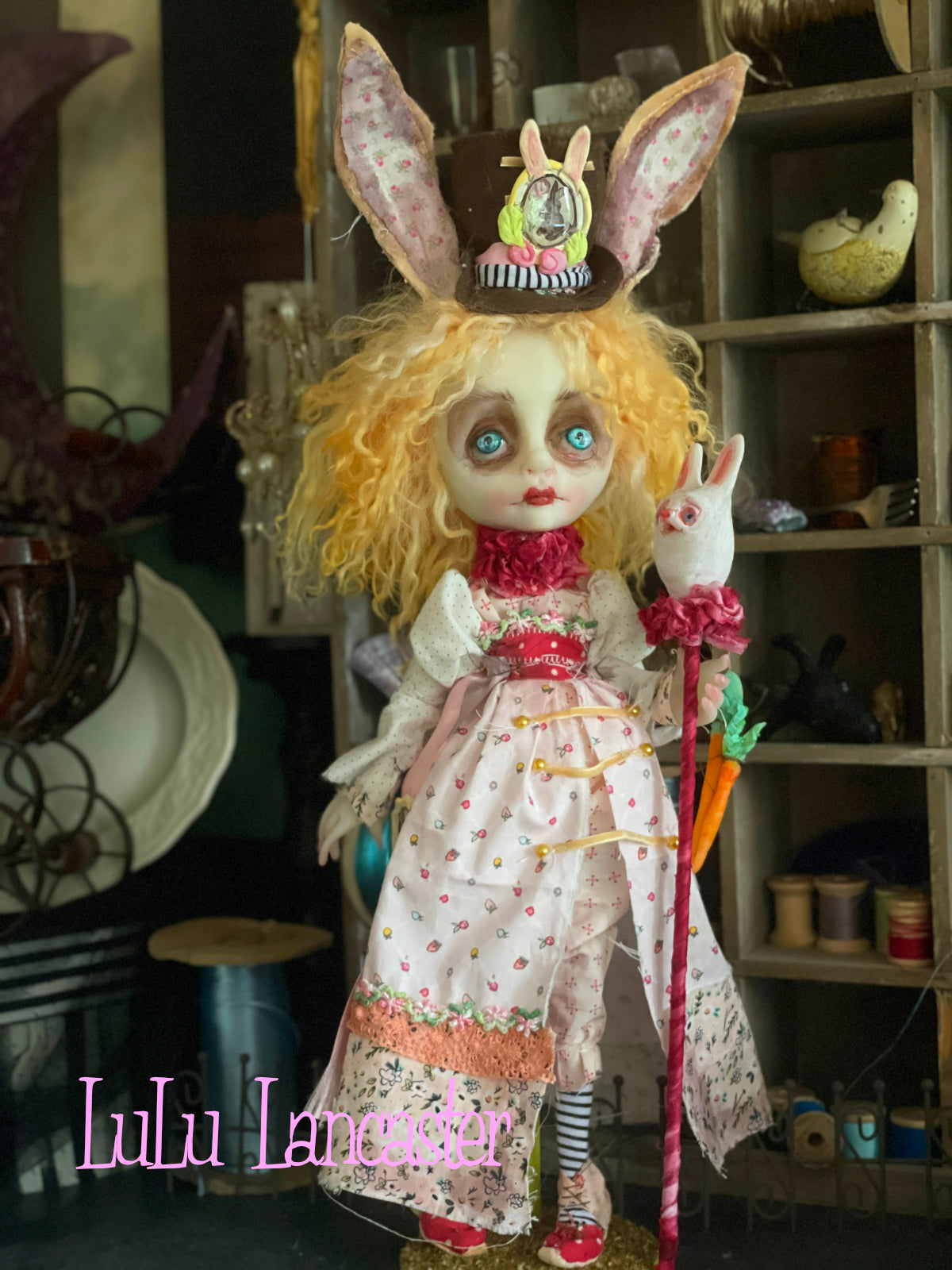Clover Butters the Rabbit Original LuLu Lancaster Art Doll