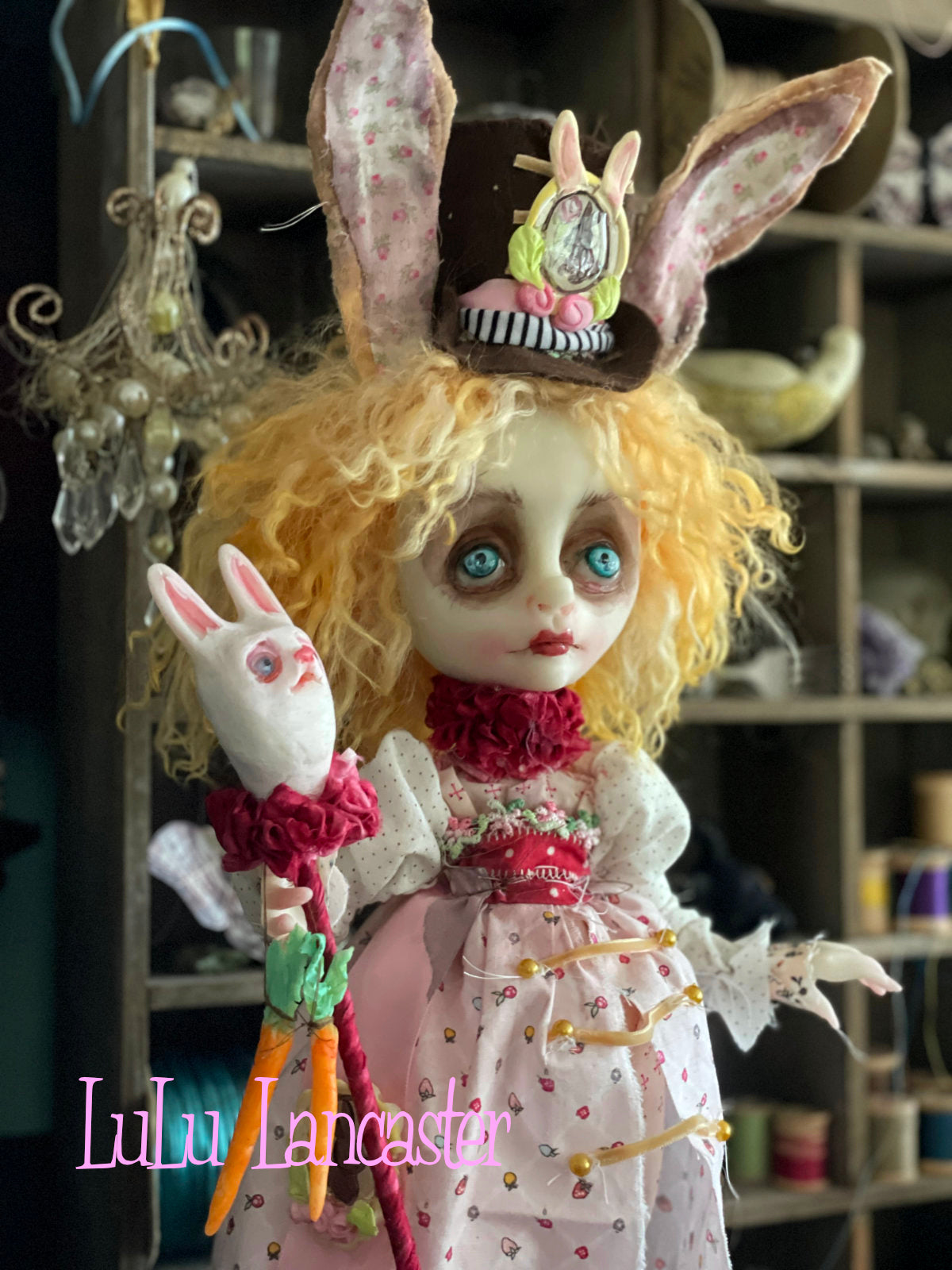 Clover Butters the Rabbit Original LuLu Lancaster Art Doll