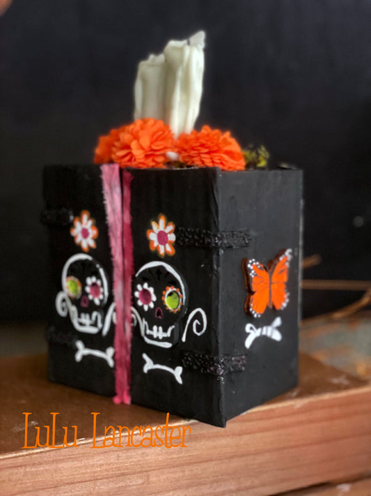 dia de muertos shrine box Original LuLu Lancaster Halloween Art Doll