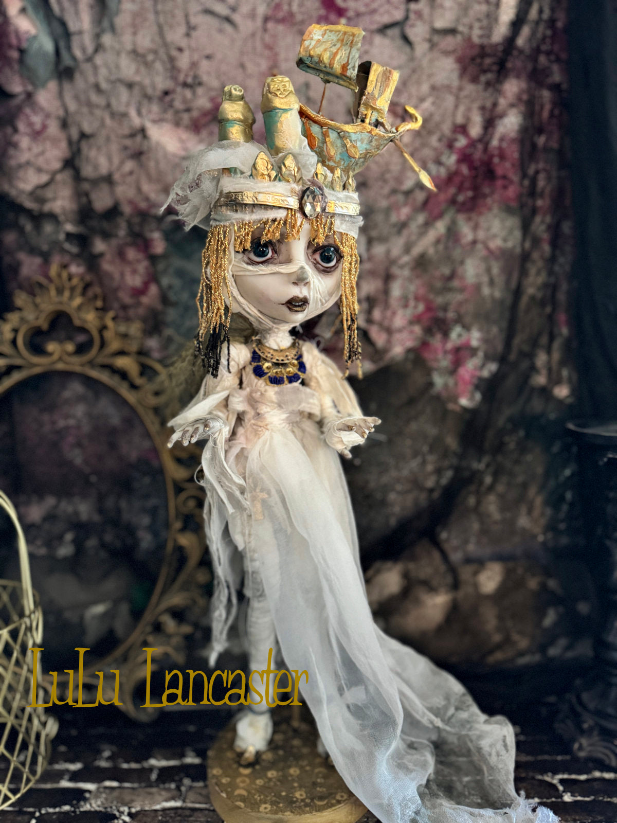 The Divine Journey~ Ancient Egyptian mummy ~Original LuLu Lancaster Art Doll