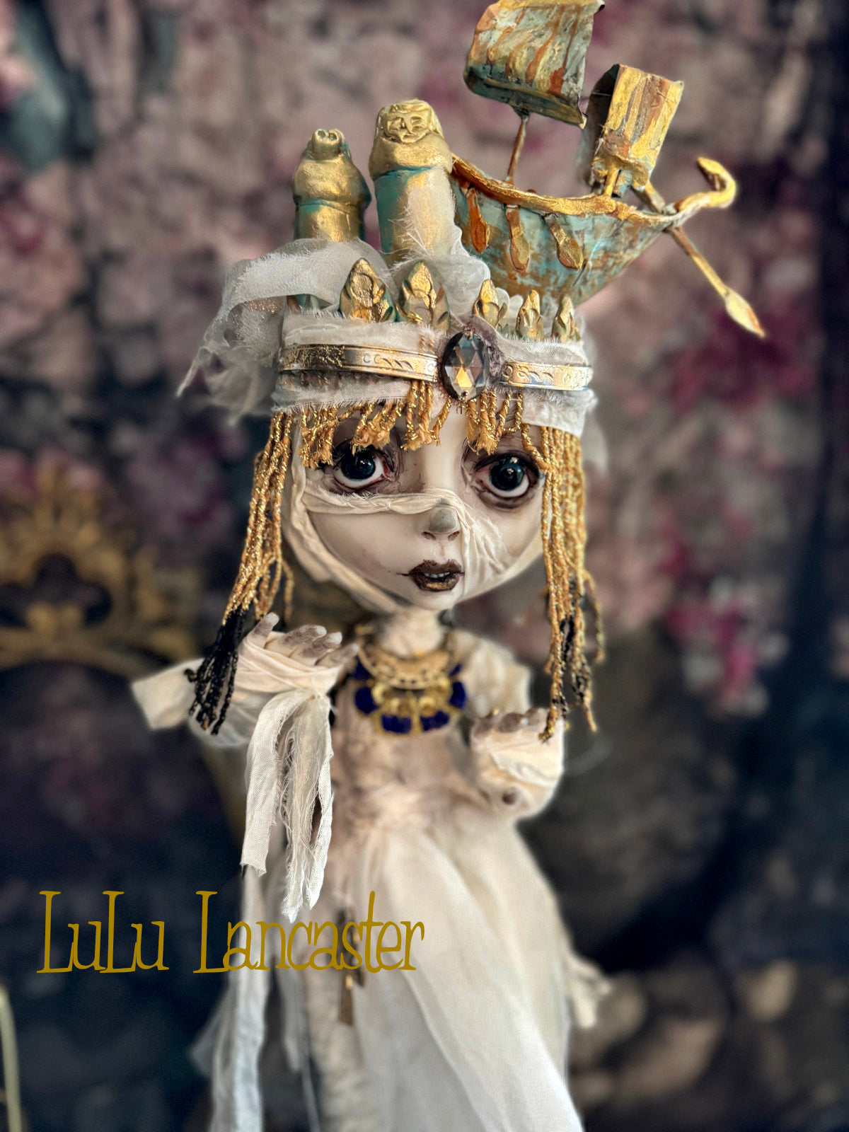 The Divine Journey~ Ancient Egyptian mummy ~Original LuLu Lancaster Art Doll