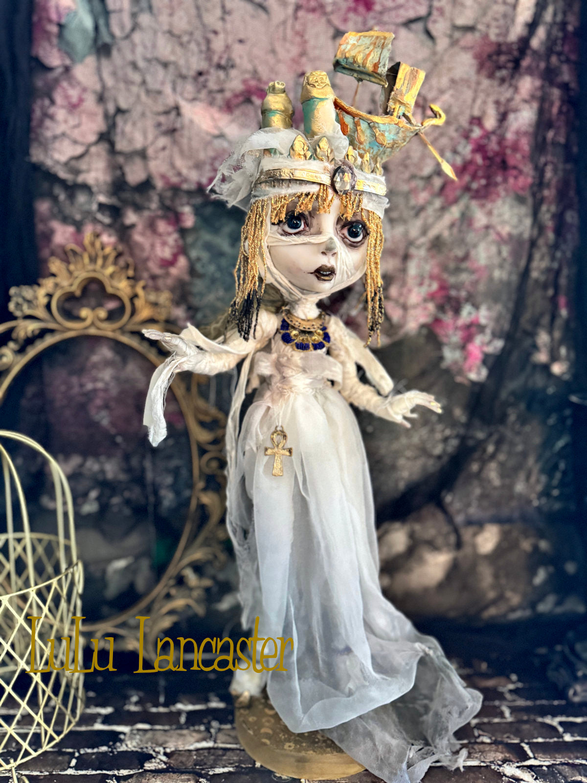 The Divine Journey~ Ancient Egyptian mummy ~Original LuLu Lancaster Art Doll