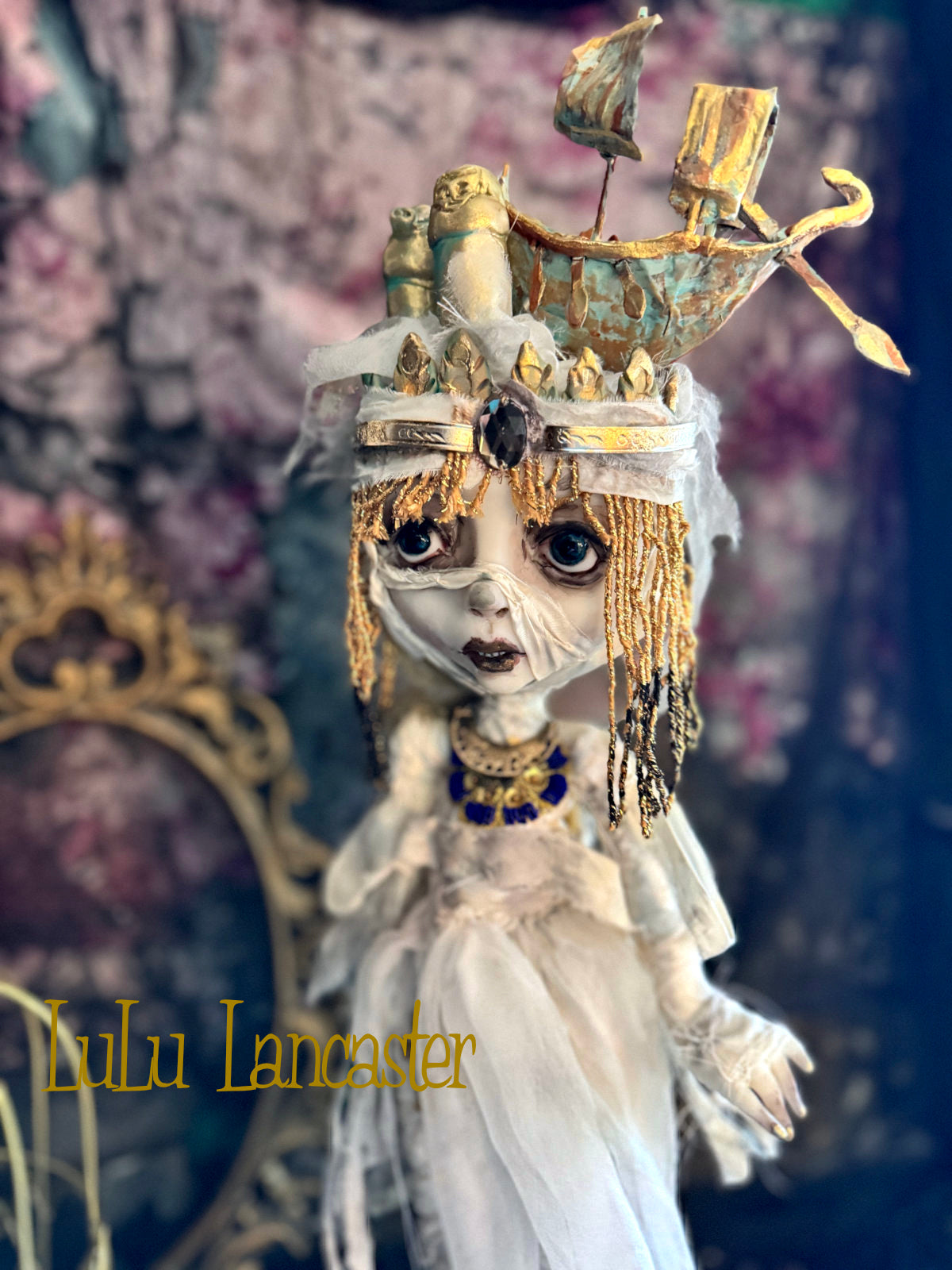 The Divine Journey~ Ancient Egyptian mummy ~Original LuLu Lancaster Art Doll