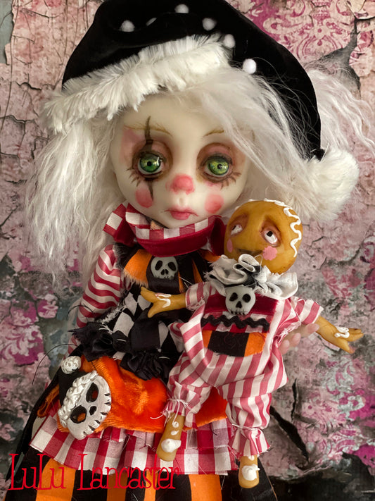 DoriDark the Creepmas Clown Original LuLu Lancaster Art Doll