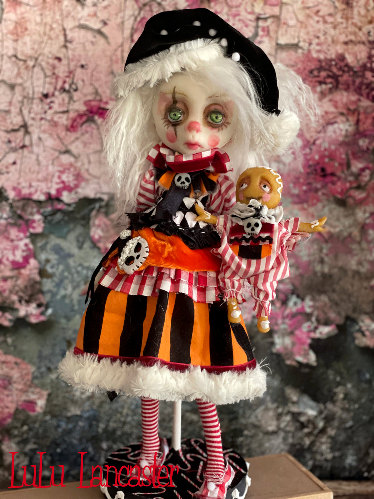DoriDark the Creepmas Clown Original LuLu Lancaster Art Doll
