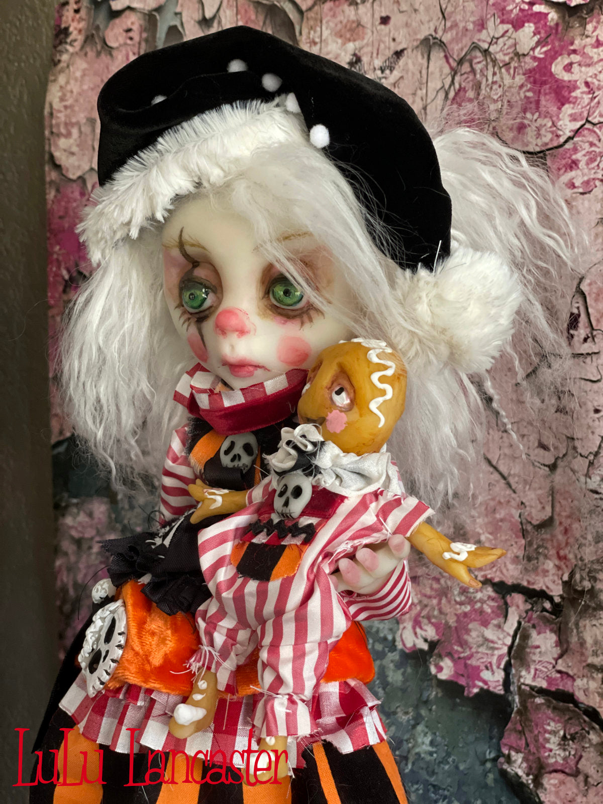 DoriDark the Creepmas Clown Original LuLu Lancaster Art Doll