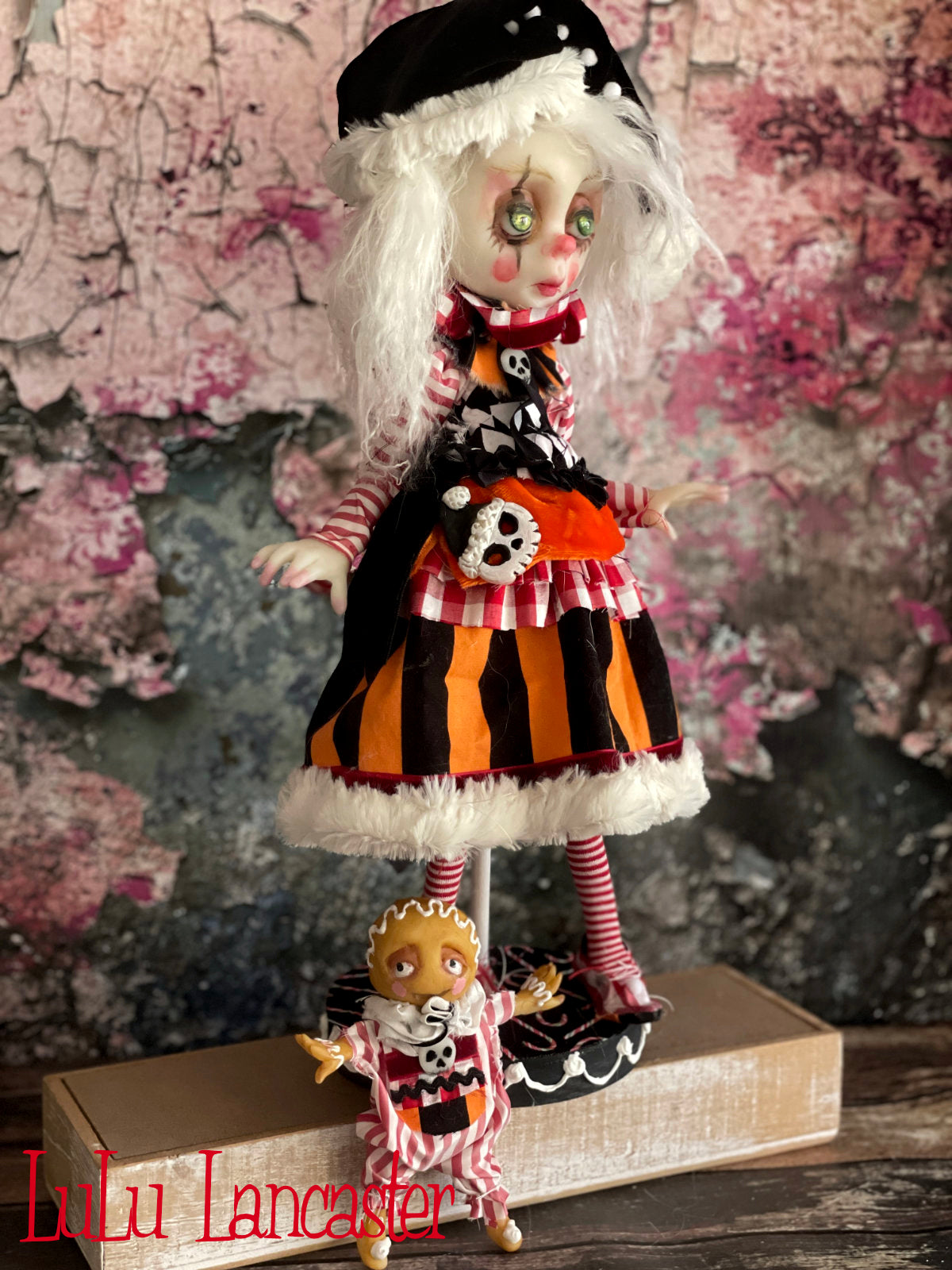 DoriDark the Creepmas Clown Original LuLu Lancaster Art Doll