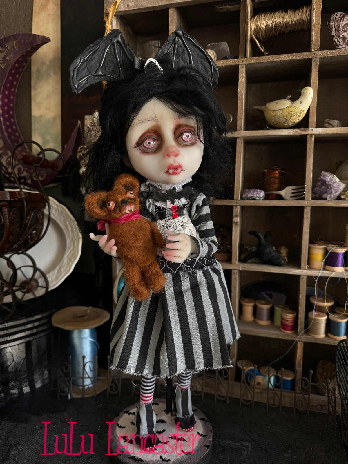 Dreary Darlene the Vampire Girl Original LuLu Lancaster Art Doll