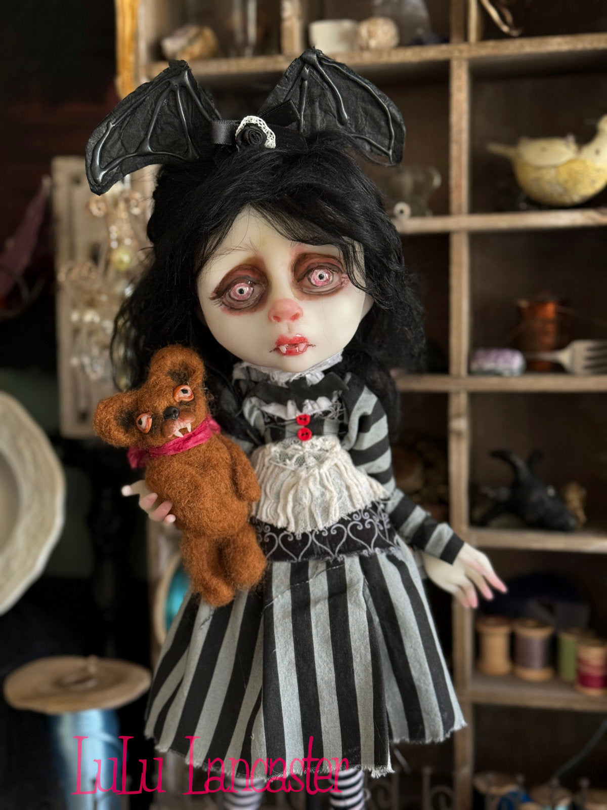 Dreary Darlene the Vampire Girl Original LuLu Lancaster Art Doll