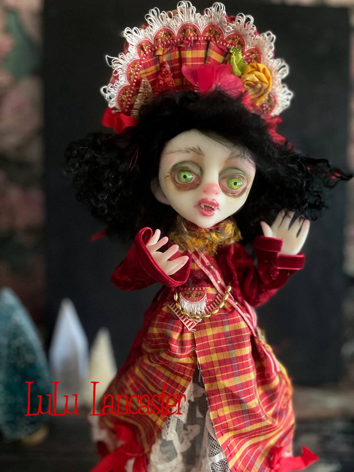 Dresden December and Dolly the Vampire LuLu's Holiday Original LuLu Lancaster Art Doll