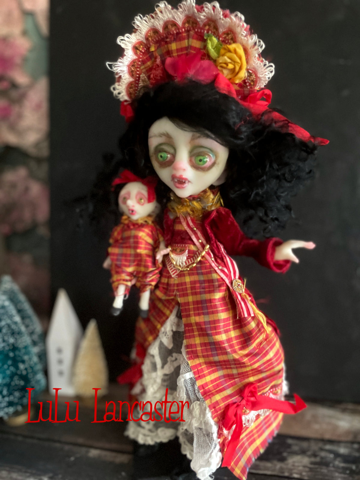 Dresden December and Dolly the Vampire LuLu's Holiday Original LuLu Lancaster Art Doll