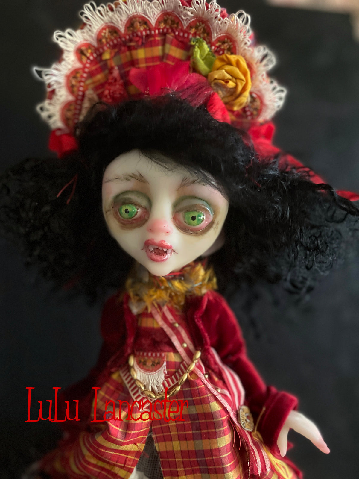 Dresden December and Dolly the Vampire LuLu's Holiday Original LuLu Lancaster Art Doll