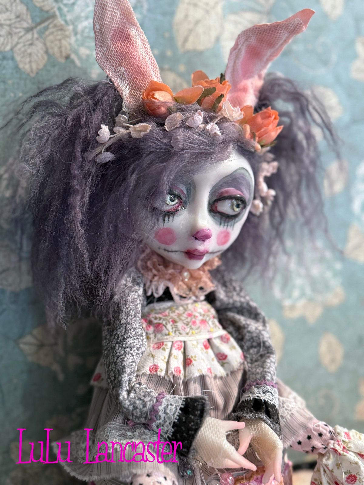 Dusty Deidre the Dust Bunny Original LuLu Lancaster Art Doll