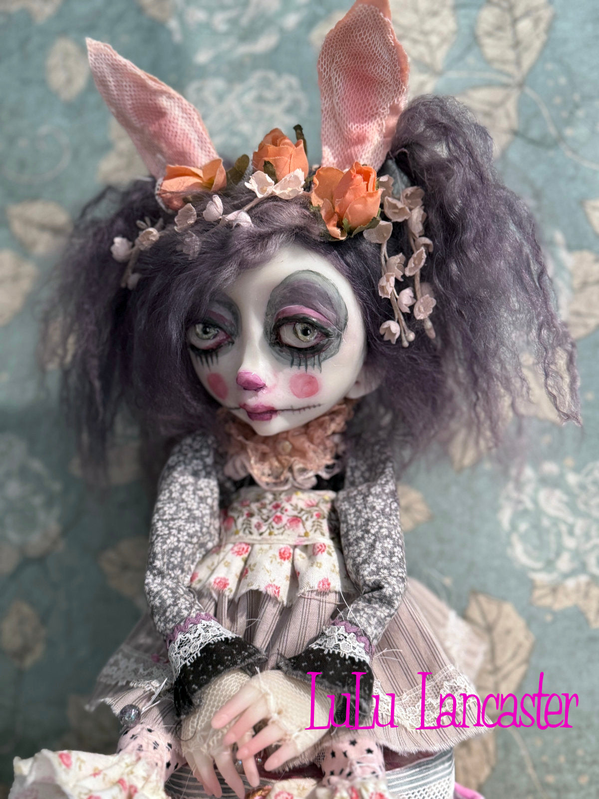 Dusty Deidre the Dust Bunny Original LuLu Lancaster Art Doll