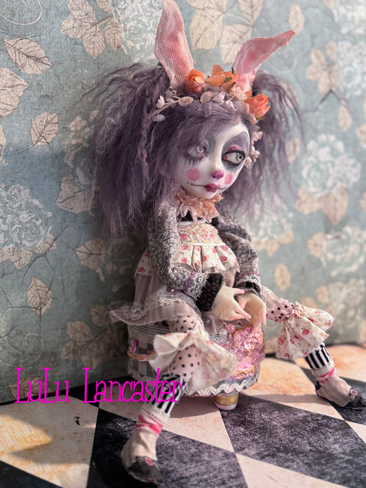 Dusty Deidre the Dust Bunny Original LuLu Lancaster Art Doll