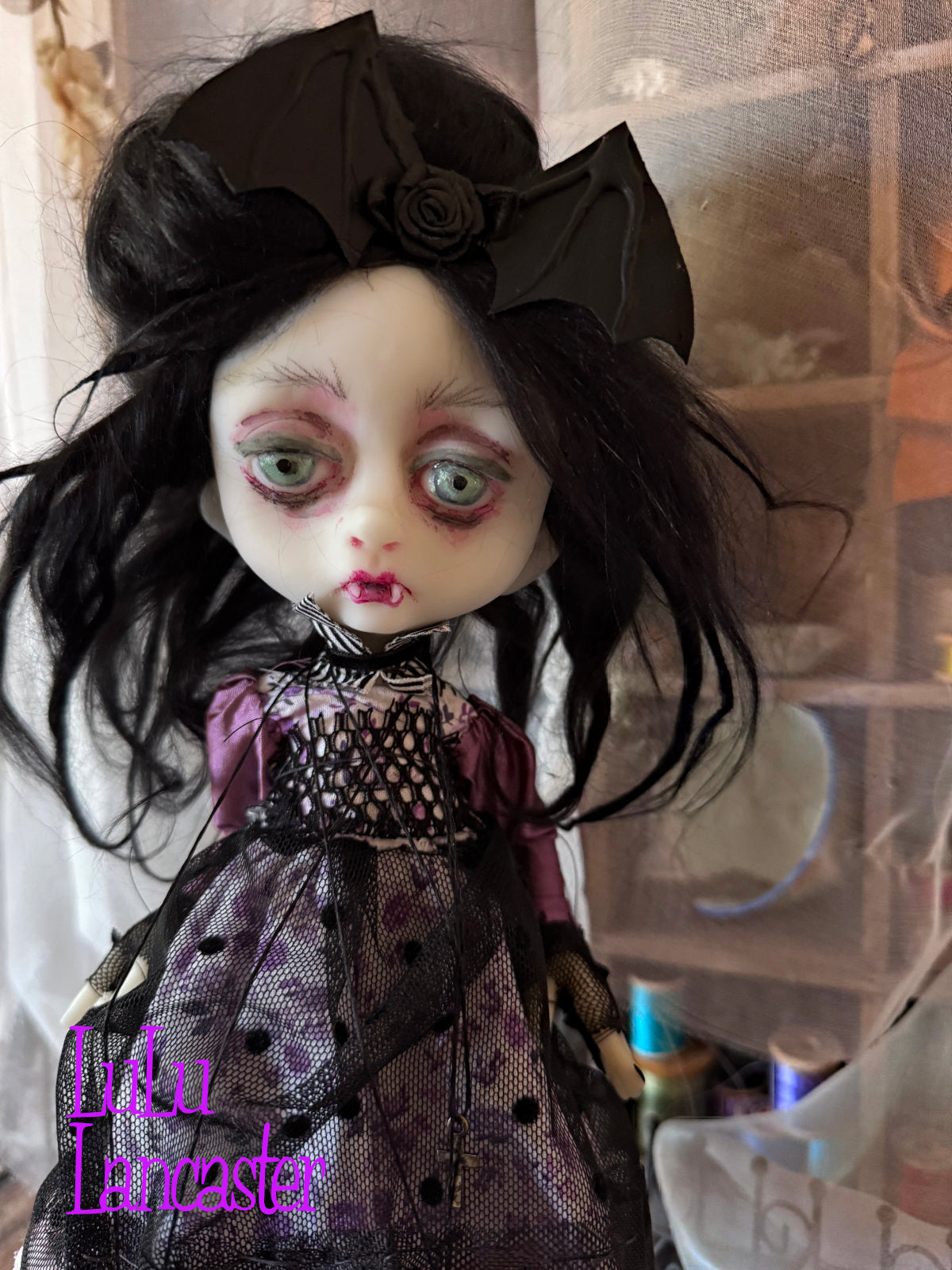 Eleanor Goth Vampire Mini Original LuLu Lancaster Art Doll