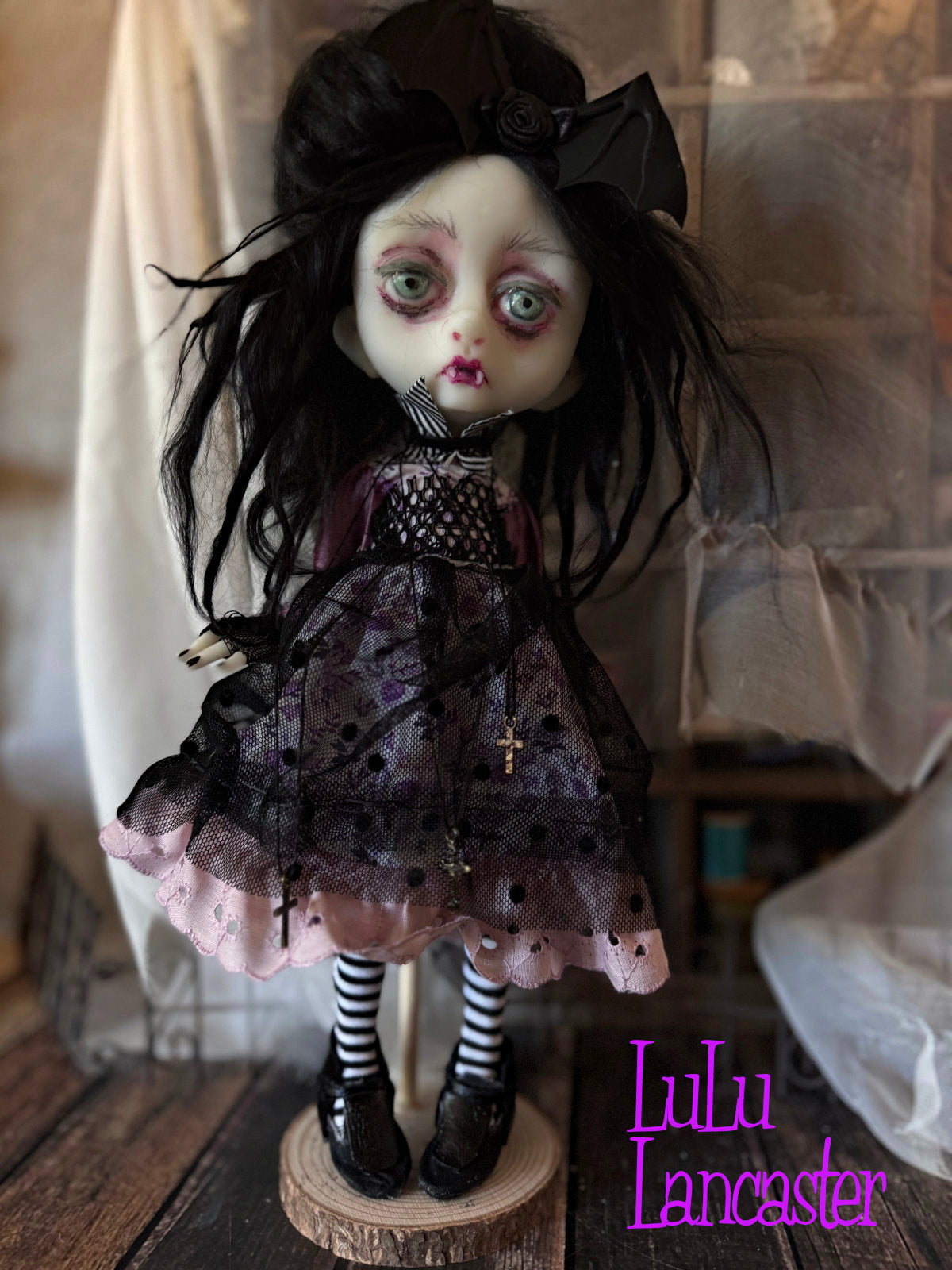 Eleanor Goth Vampire Mini Original LuLu Lancaster Art Doll
