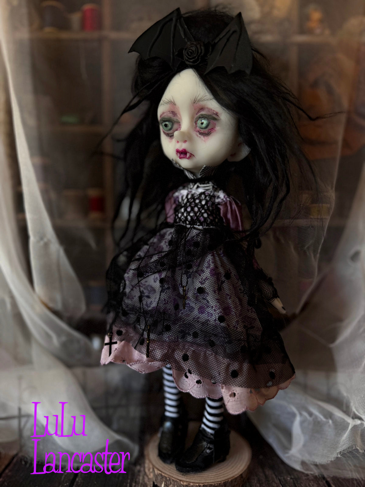 Eleanor Goth Vampire Mini Original LuLu Lancaster Art Doll