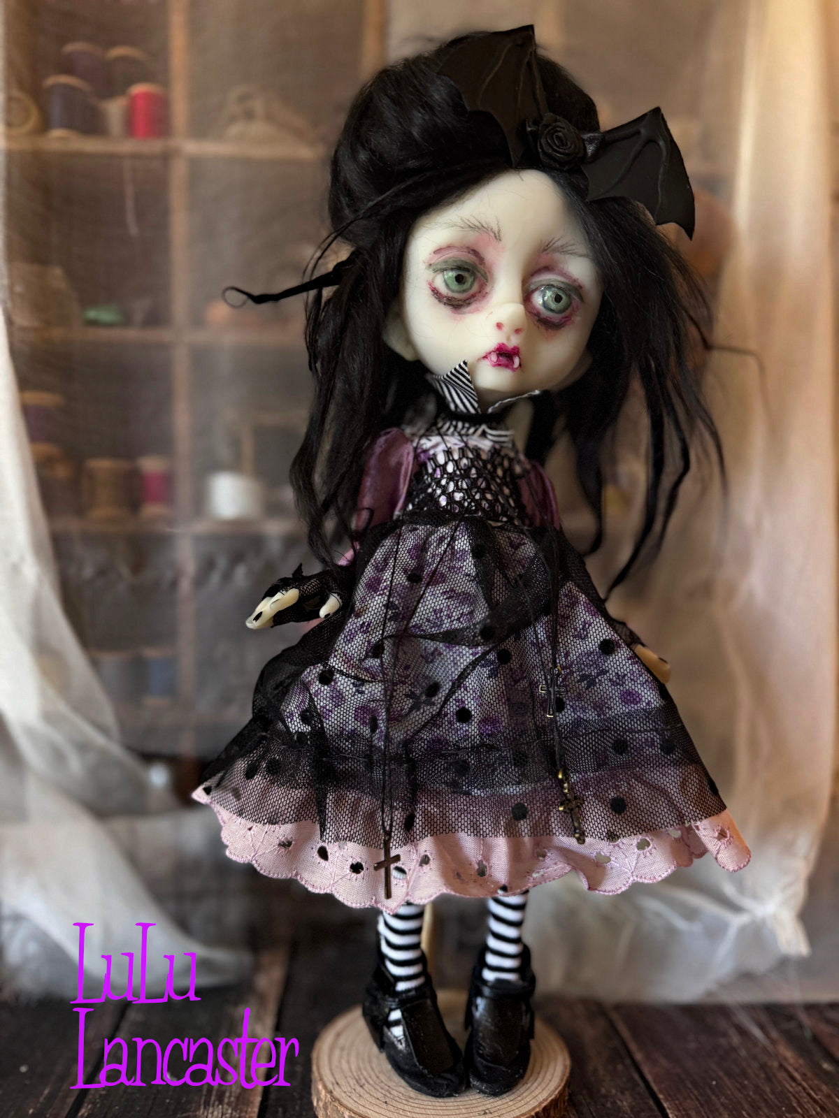 Eleanor Goth Vampire Mini Original LuLu Lancaster Art Doll