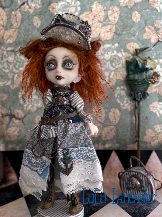 Embark the Nautical Steampunk traveling Vampire Original LuLu Lancaster Art Doll