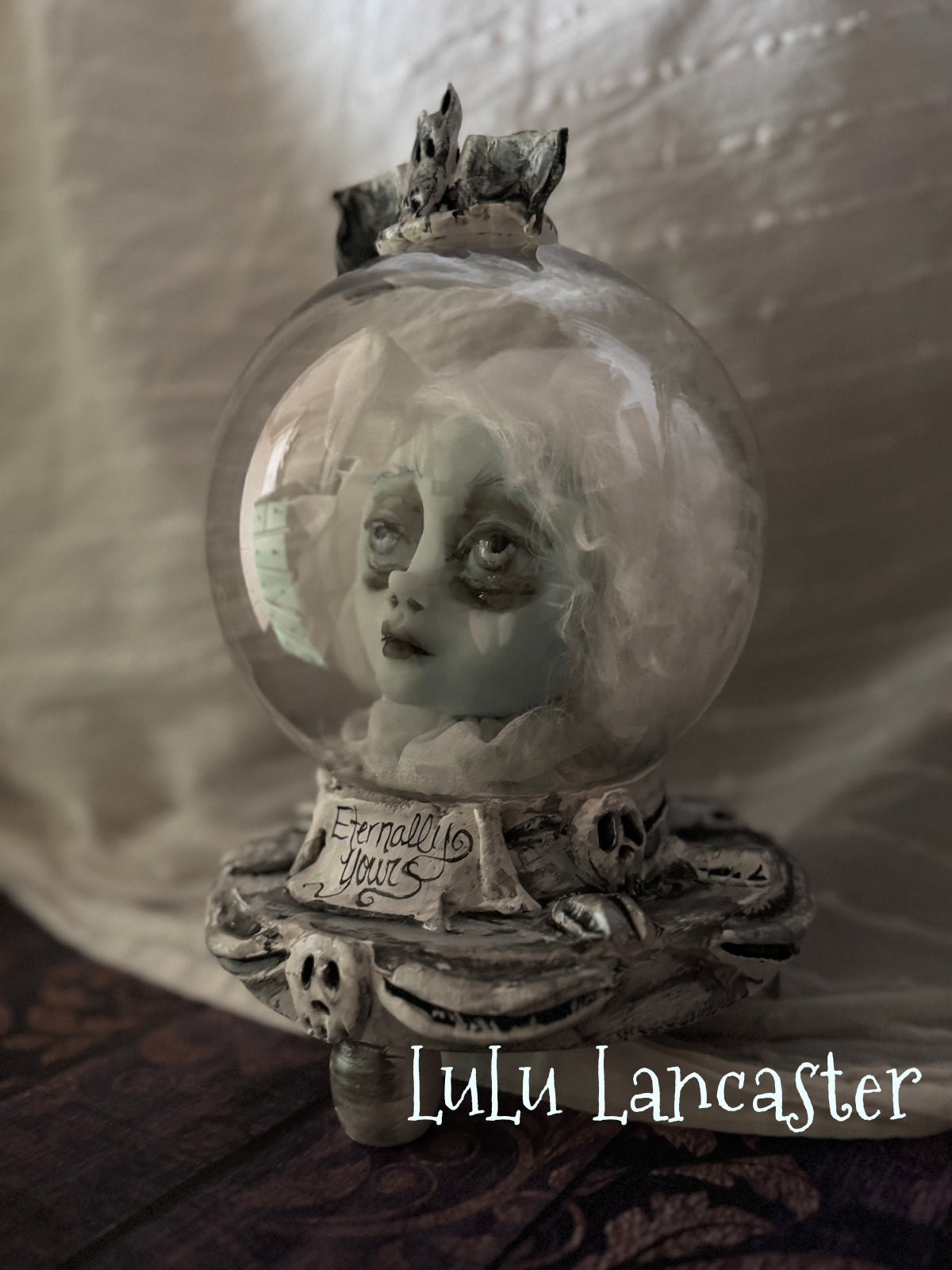 Eternally Yours glow ghostie Crystal Ball Halloween Original LuLu Lancaster Art Dolls