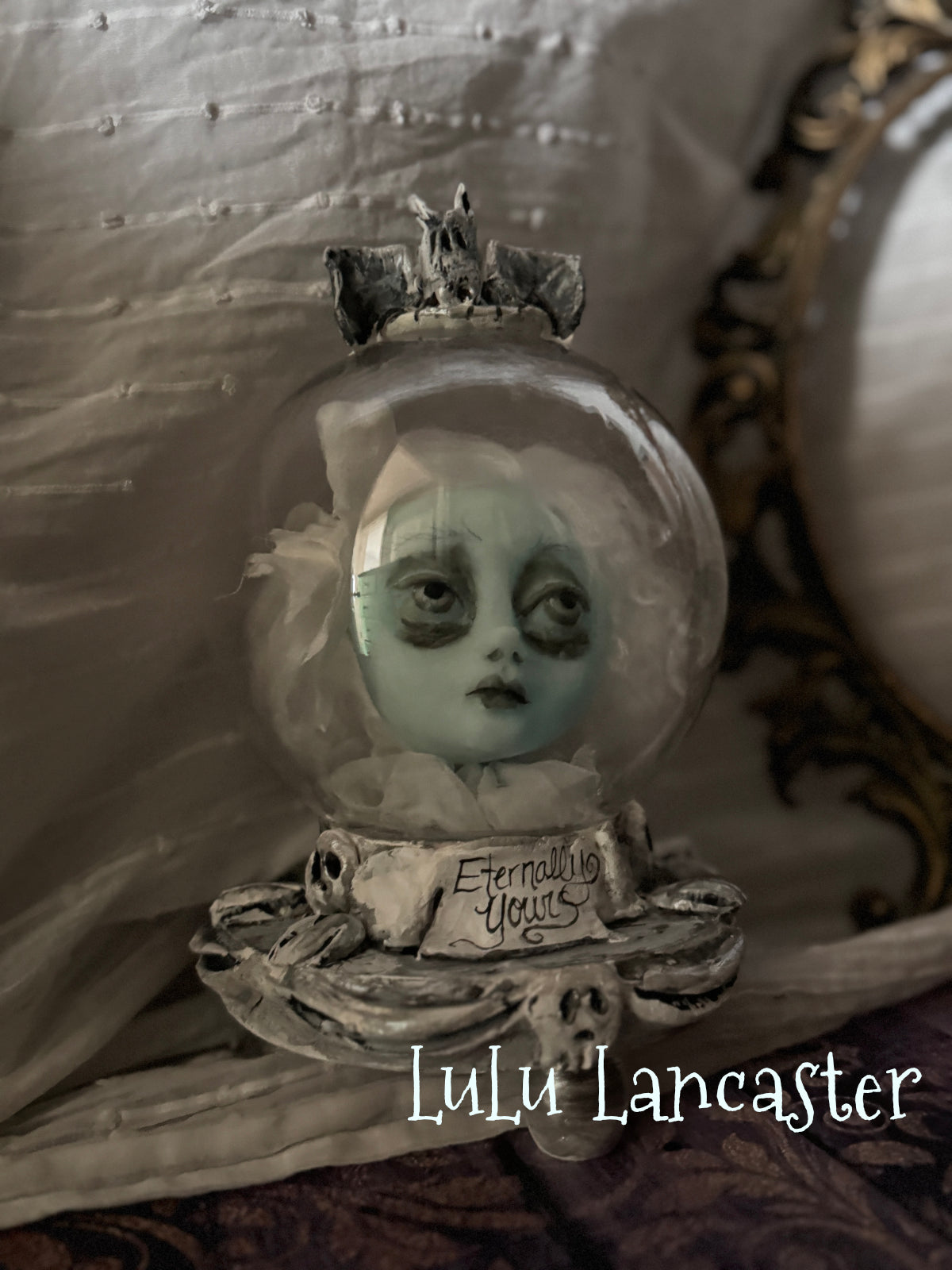 Eternally Yours glow ghostie Crystal Ball Halloween Original LuLu Lancaster Art Dolls