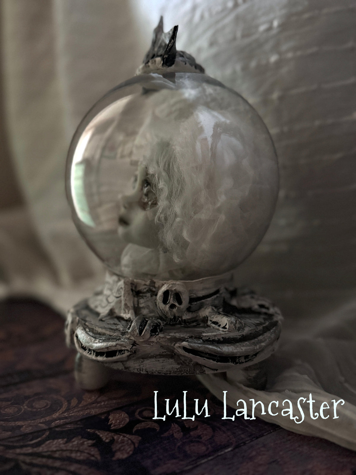 Eternally Yours glow ghostie Crystal Ball Halloween Original LuLu Lancaster Art Dolls