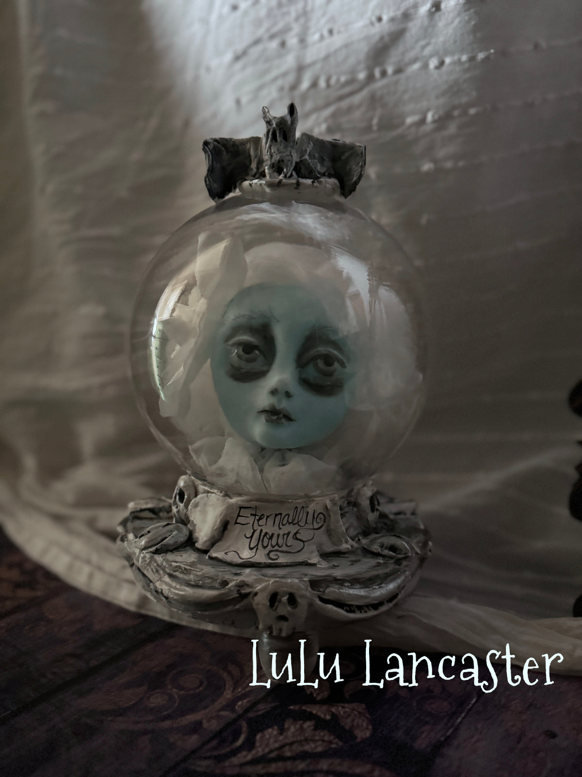 Eternally Yours glow ghostie Crystal Ball Halloween Original LuLu Lancaster Art Dolls