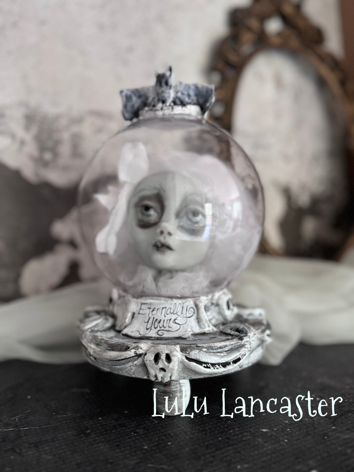 Eternally Yours glow ghostie Crystal Ball Halloween Original LuLu Lancaster Art Dolls