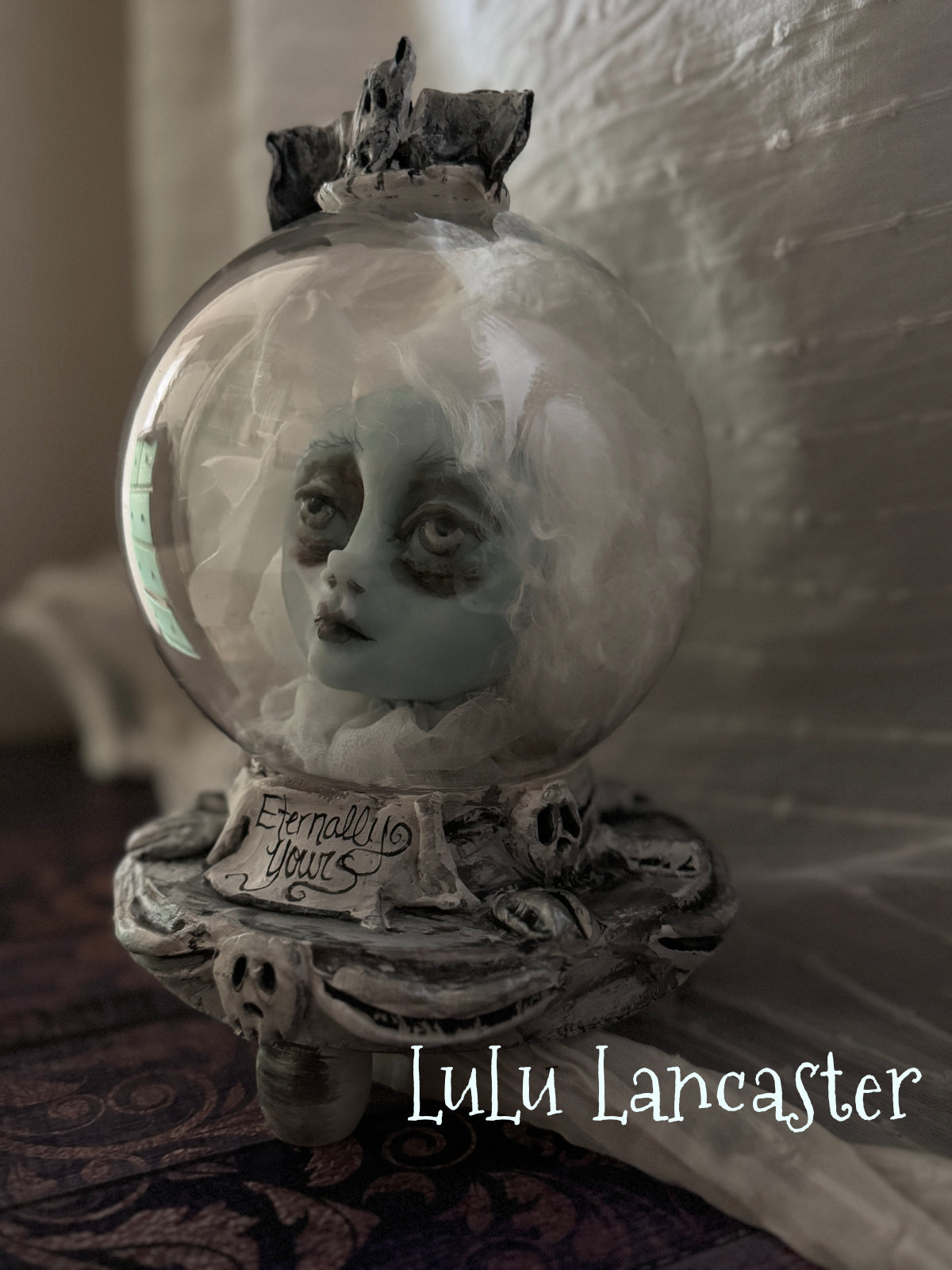 Eternally Yours glow ghostie Crystal Ball Halloween Original LuLu Lancaster Art Dolls