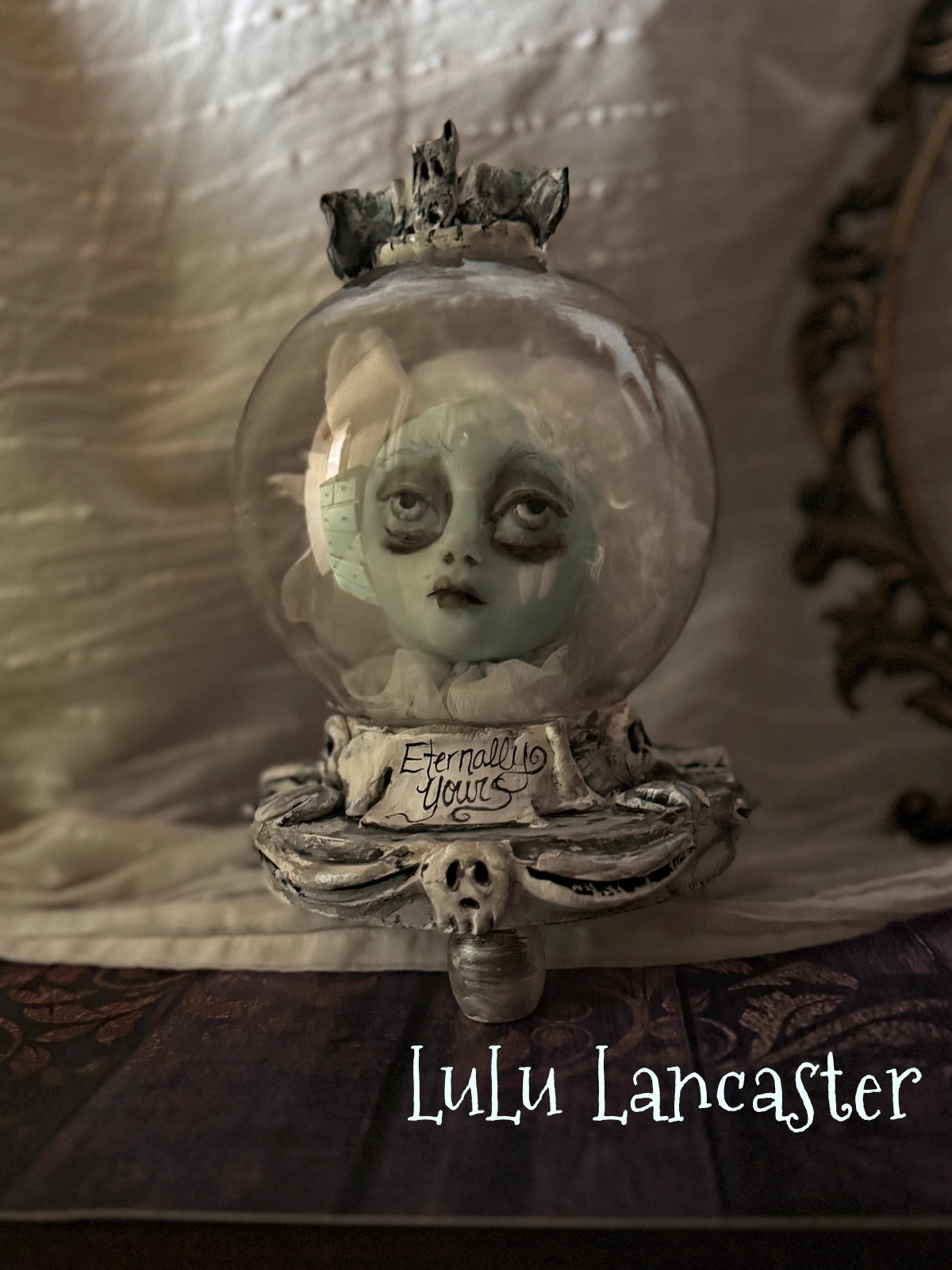 Eternally Yours glow ghostie Crystal Ball Halloween Original LuLu Lancaster Art Dolls