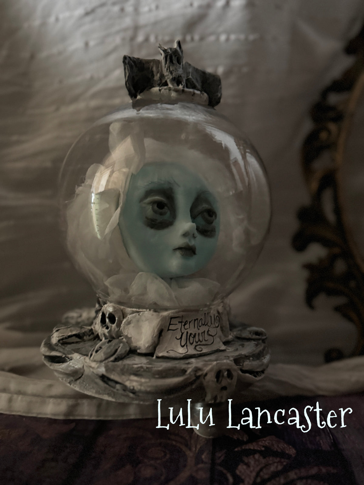 Eternally Yours glow ghostie Crystal Ball Halloween Original LuLu Lancaster Art Dolls