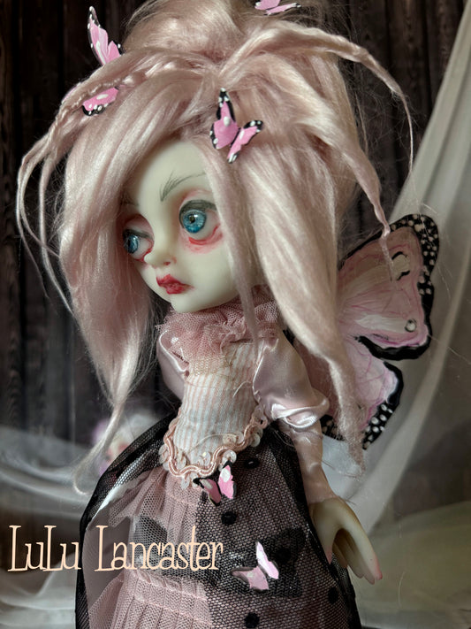 Eva Pink Butterfly Mini Original LuLu Lancaster Art Doll