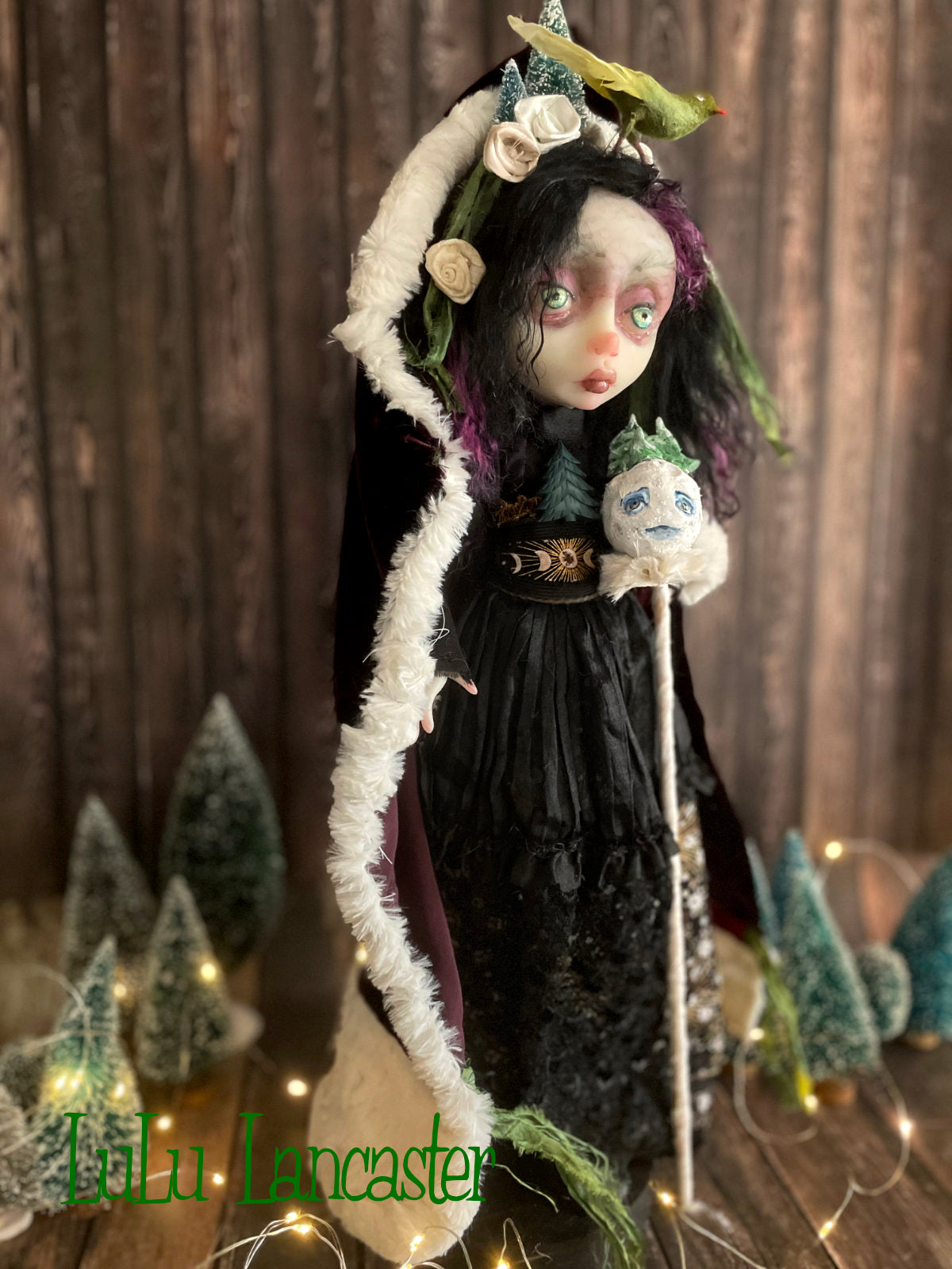 Evergreen Winter Witch LuLu's Holiday Original LuLu Lancaster Art Doll