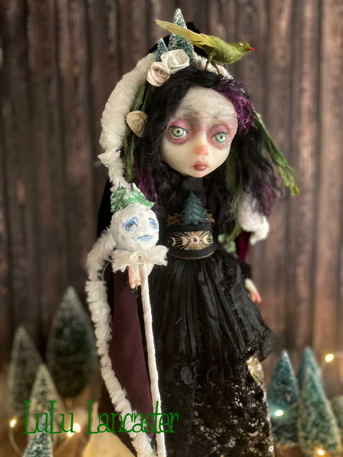 Evergreen Winter Witch LuLu's Holiday Original LuLu Lancaster Art Doll