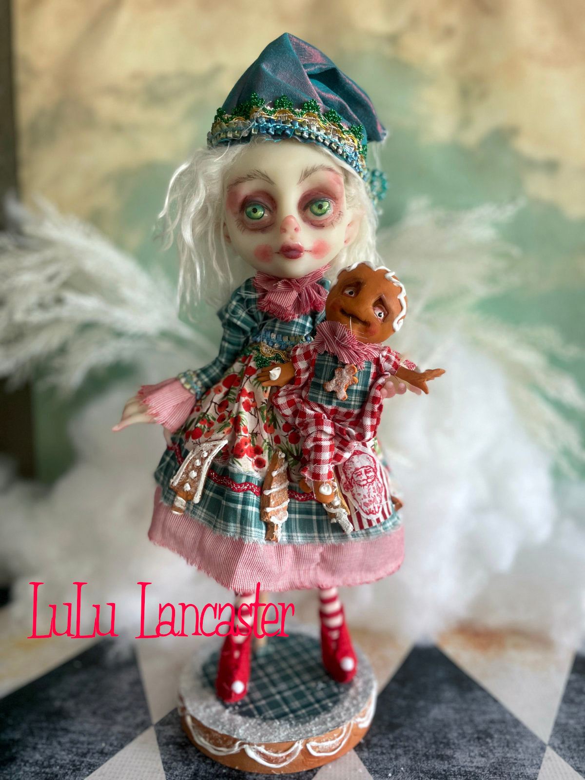 Flurry Gingerbread the Christmas Elf LuLu's Holiday Original LuLu Lancaster Art Doll