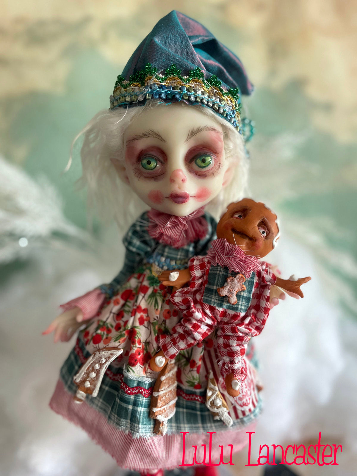 Flurry Gingerbread the Christmas Elf LuLu's Holiday Original LuLu Lancaster Art Doll