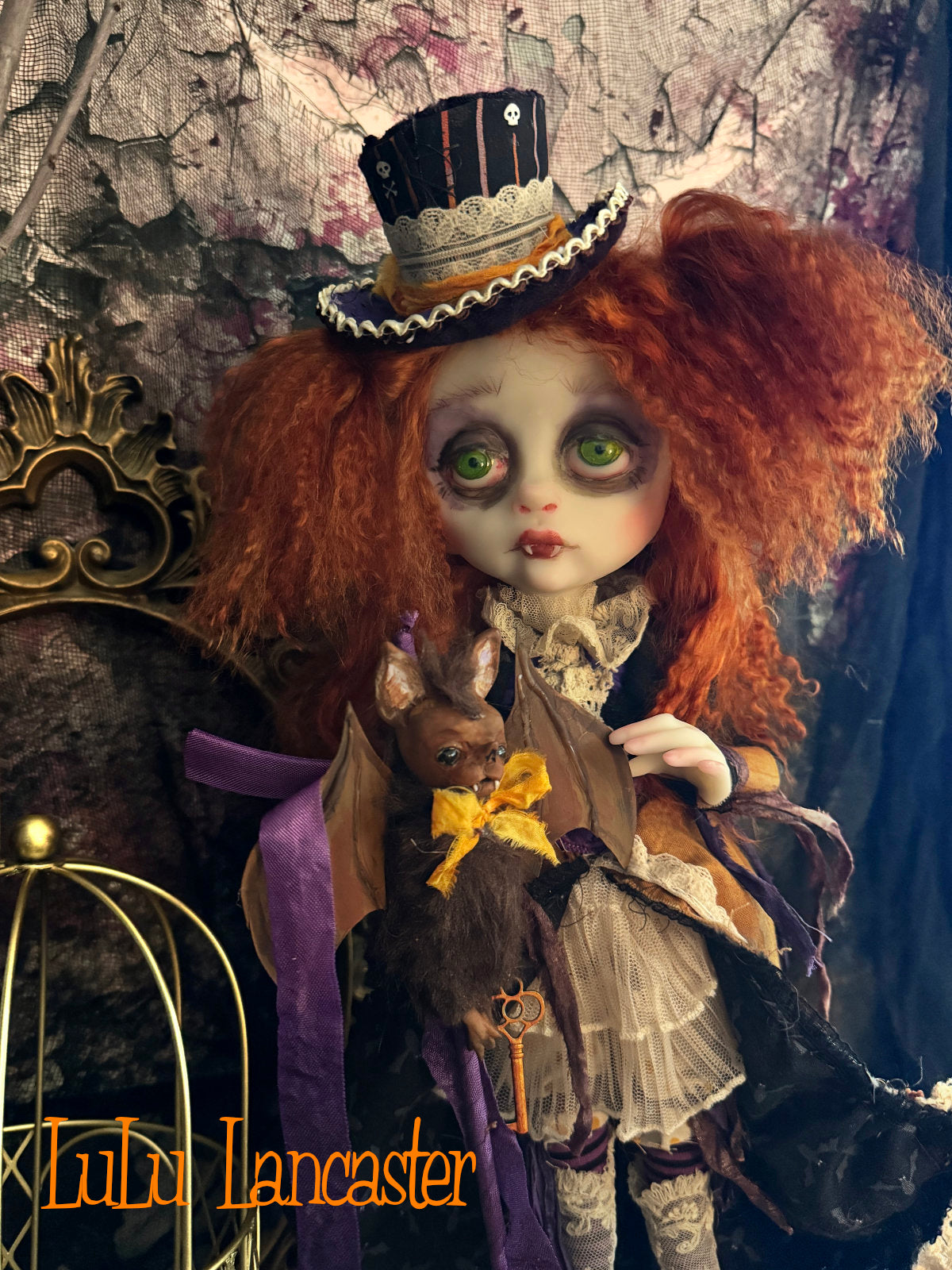 Gilly Grave the Vampire Autumn Halloween  ~Original LuLu Lancaster Art Doll
