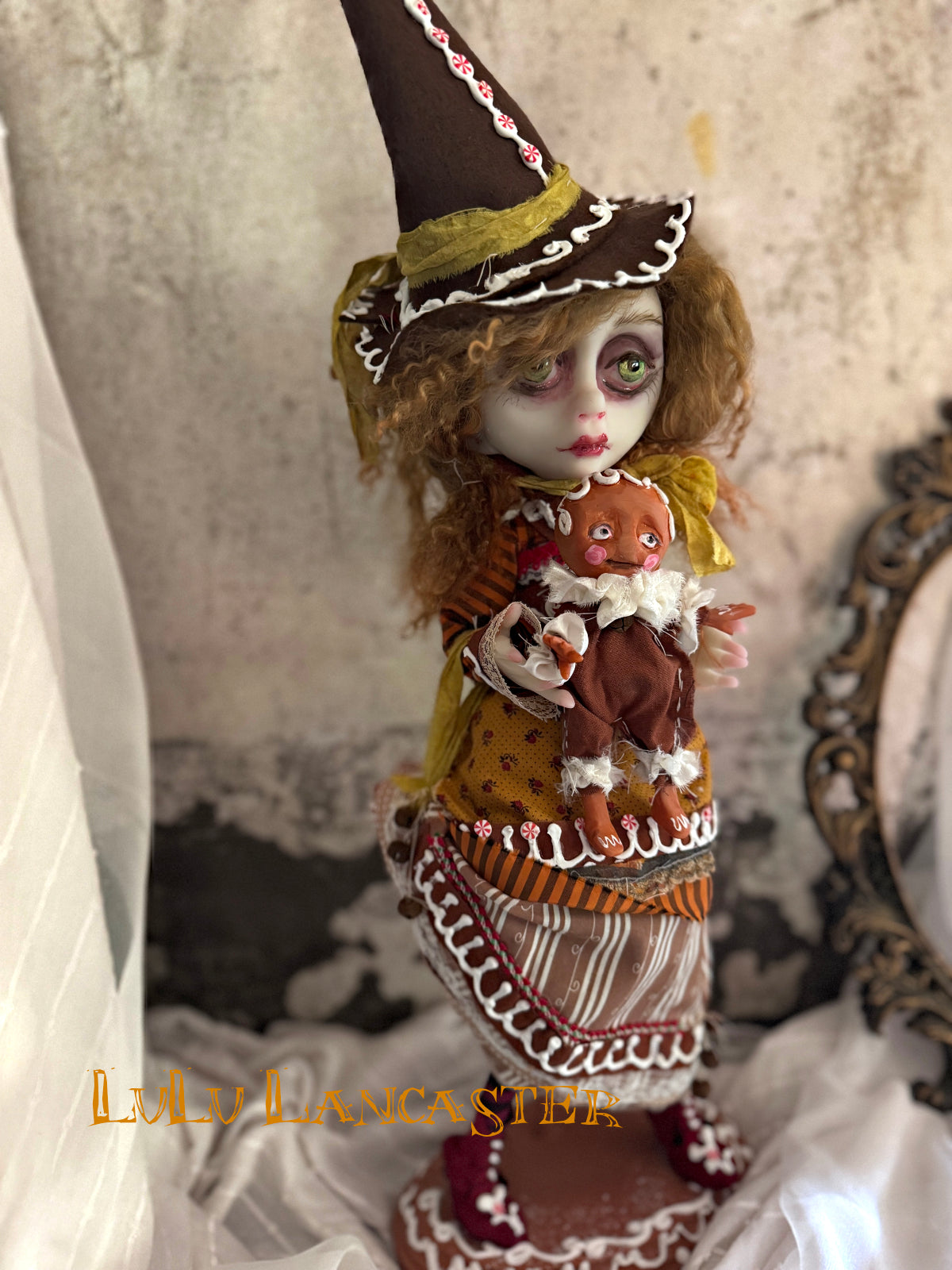 Gingerbread Witch Original LuLu Lancaster Art Doll