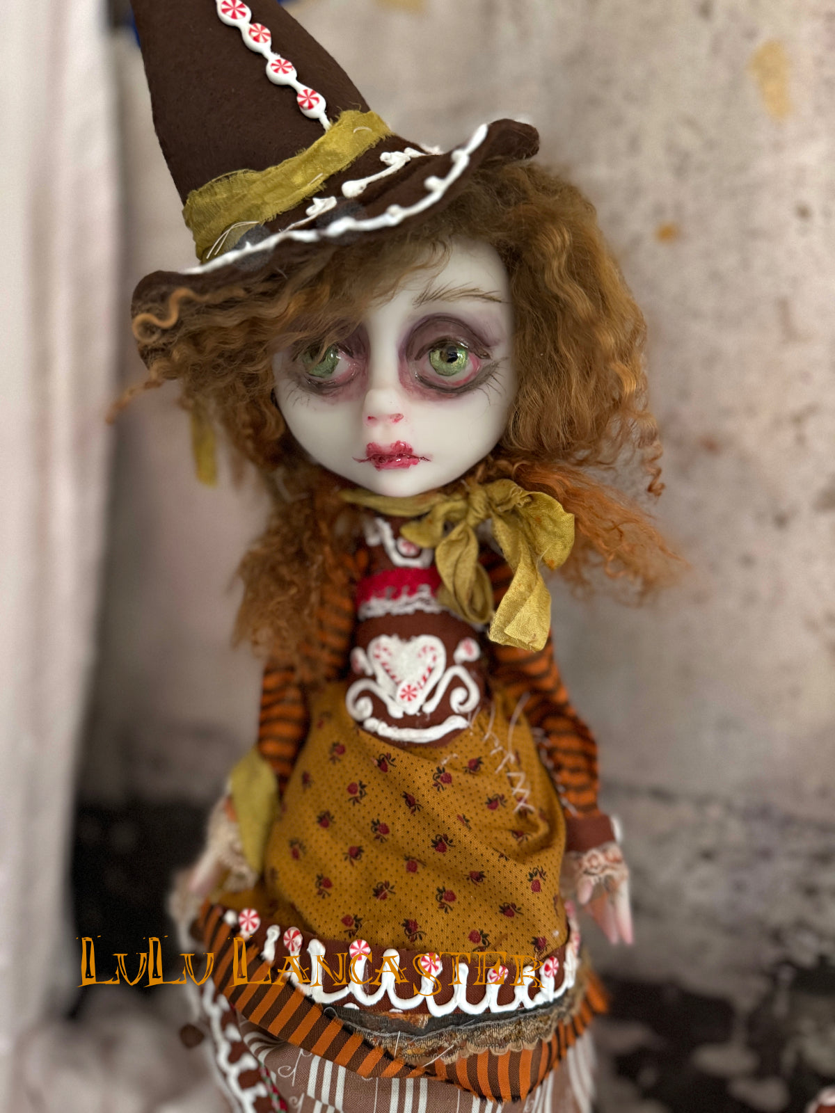 Gingerbread Witch Original LuLu Lancaster Art Doll