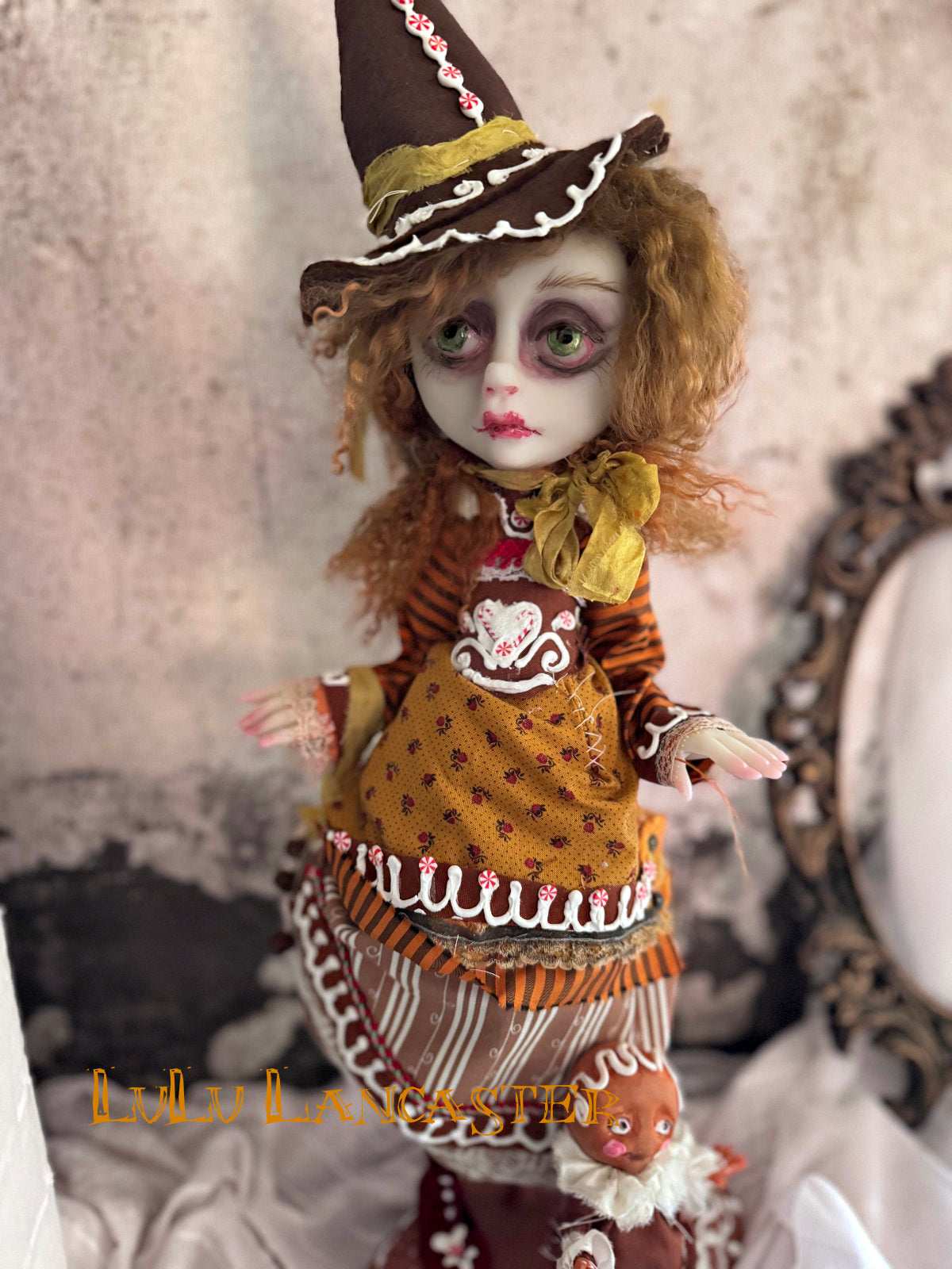 Gingerbread Witch Original LuLu Lancaster Art Doll