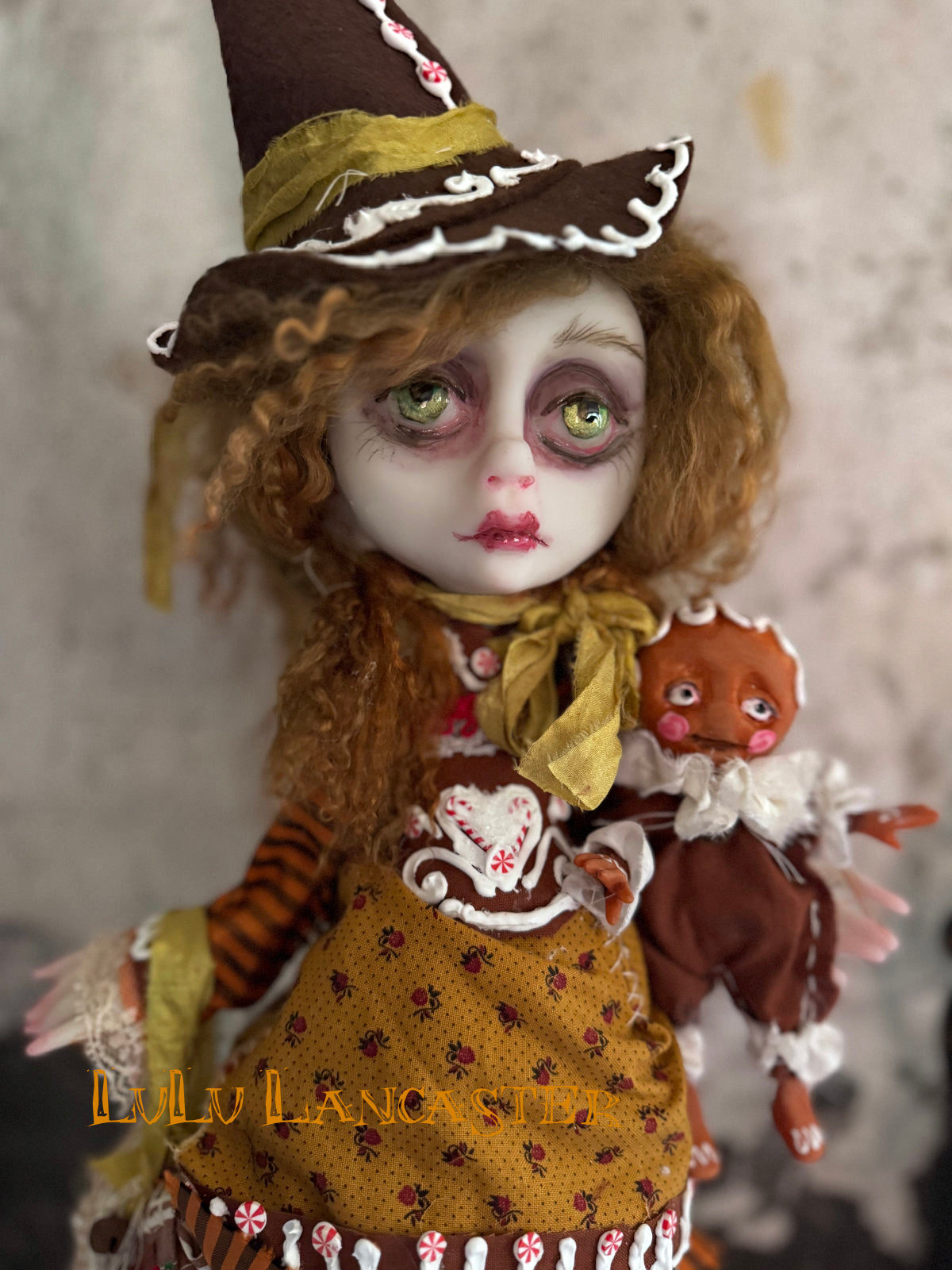 Gingerbread Witch Original LuLu Lancaster Art Doll