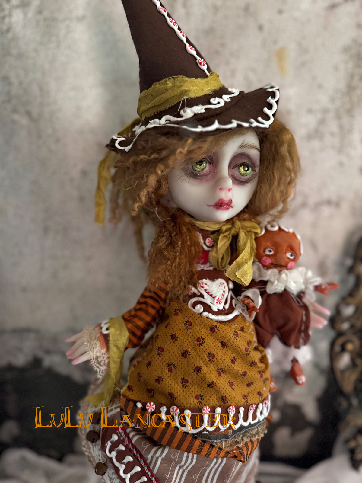 Gingerbread Witch Original LuLu Lancaster Art Doll