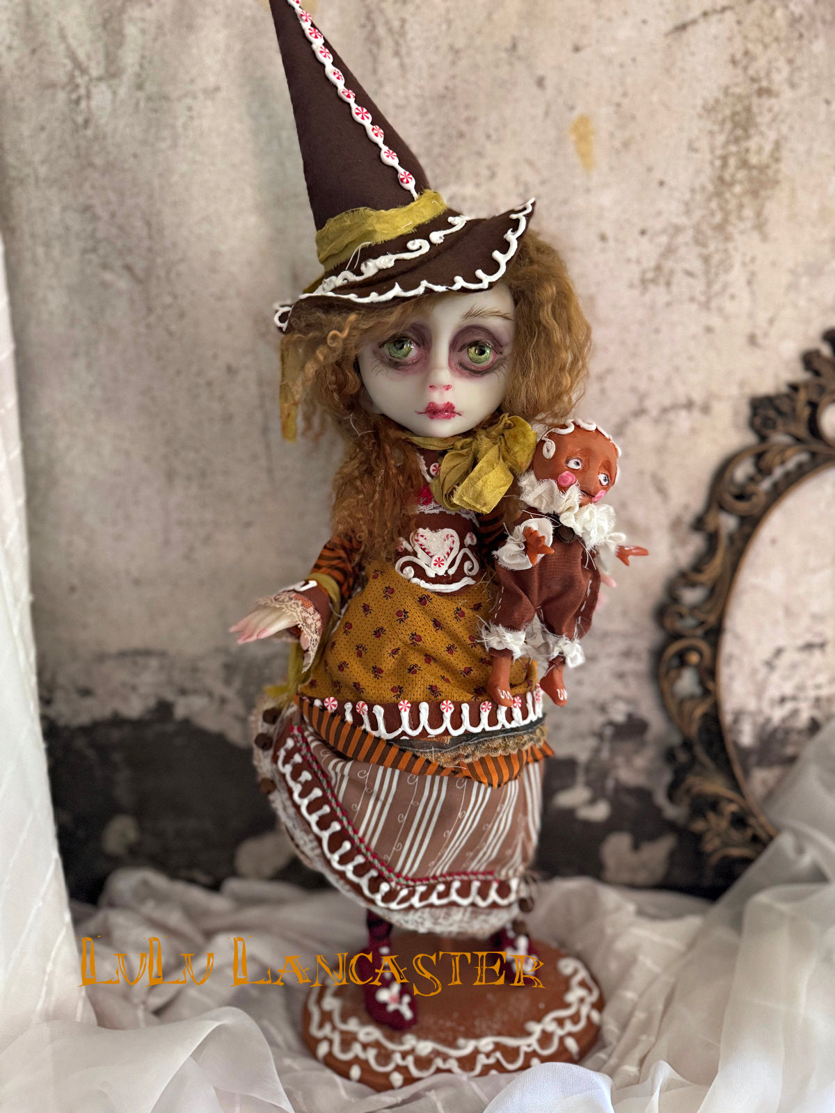 Gingerbread Witch Original LuLu Lancaster Art Doll