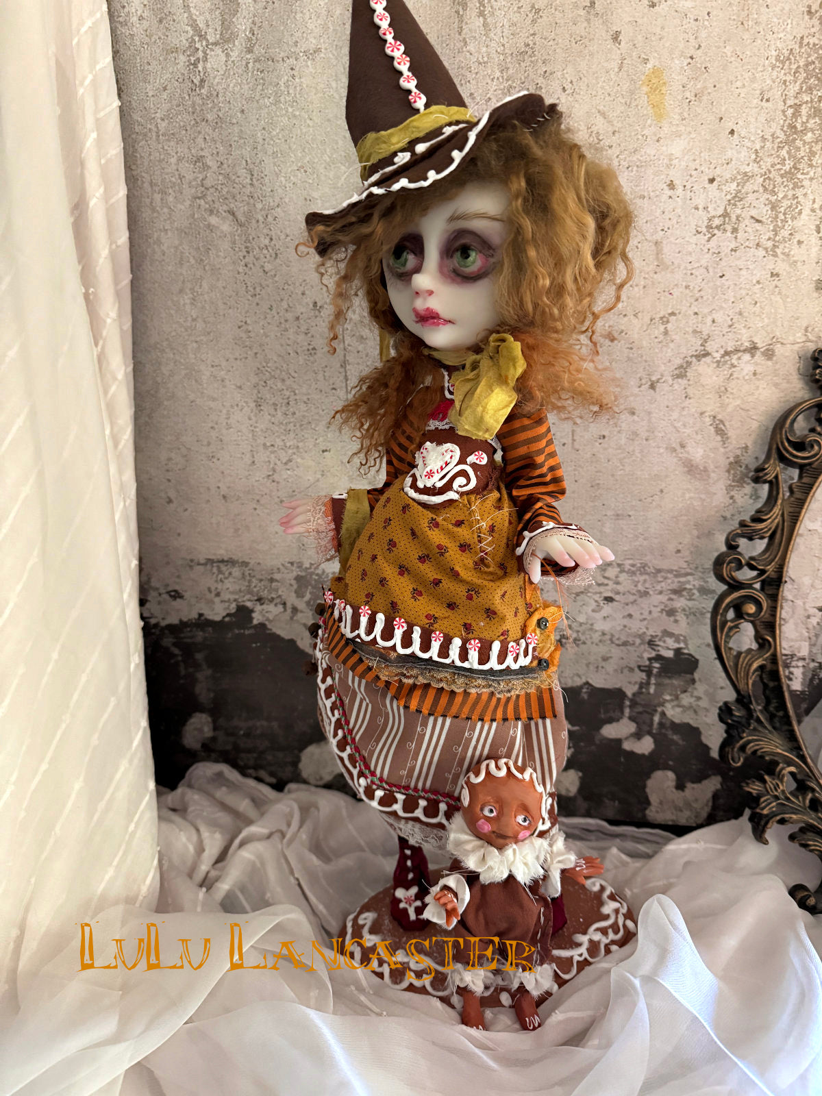 Gingerbread Witch Original LuLu Lancaster Art Doll