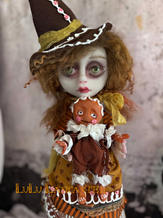 Gingerbread Witch Original LuLu Lancaster Art Doll