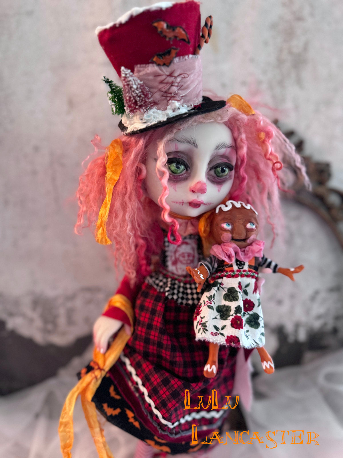 Greta Gothmas Holidays collide Original LuLu Lancaster Art Doll