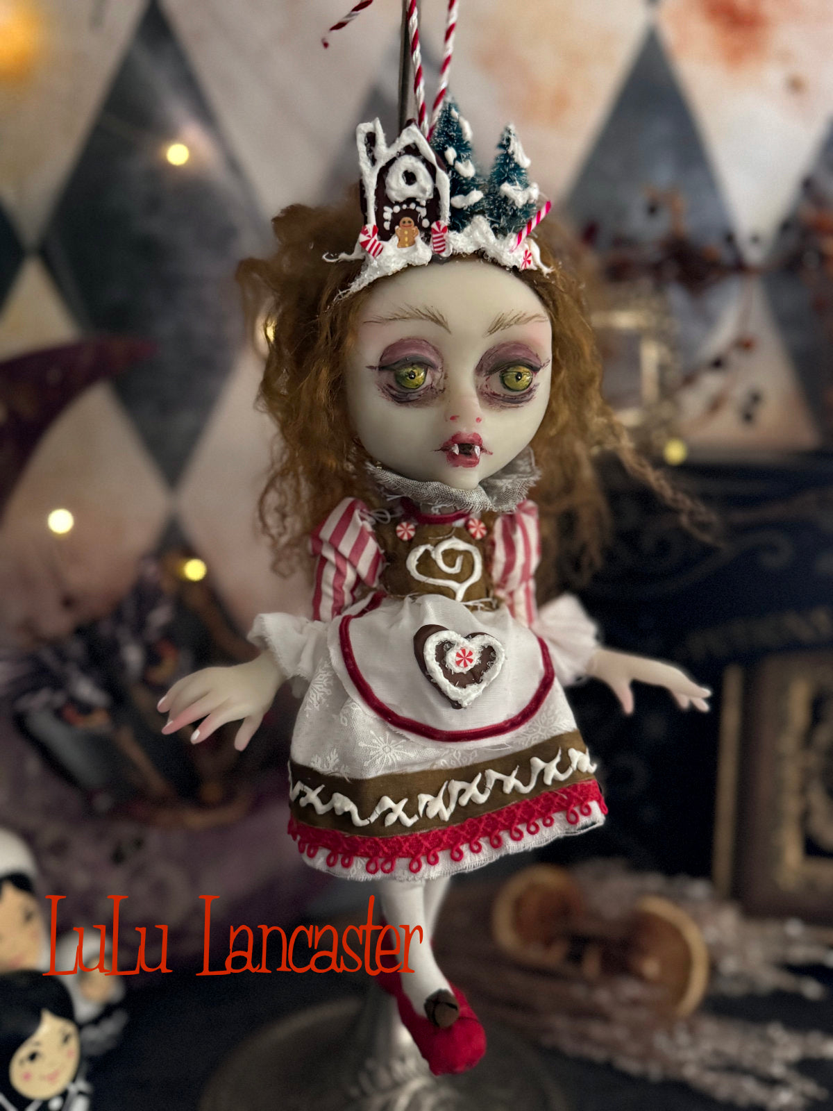 Hanelore Bavarian Vampire Mini Christmas hanging Original LuLu Lancaster Art Doll