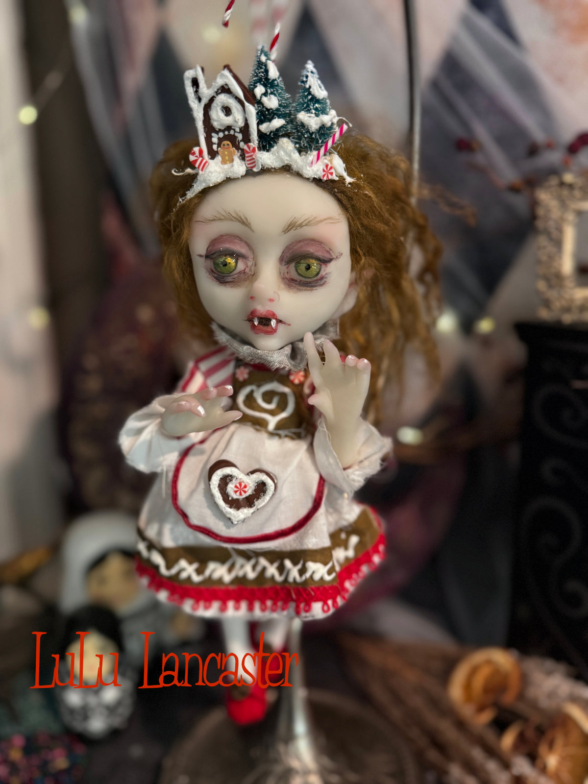 Hanelore Bavarian Vampire Mini Christmas hanging Original LuLu Lancaster Art Doll