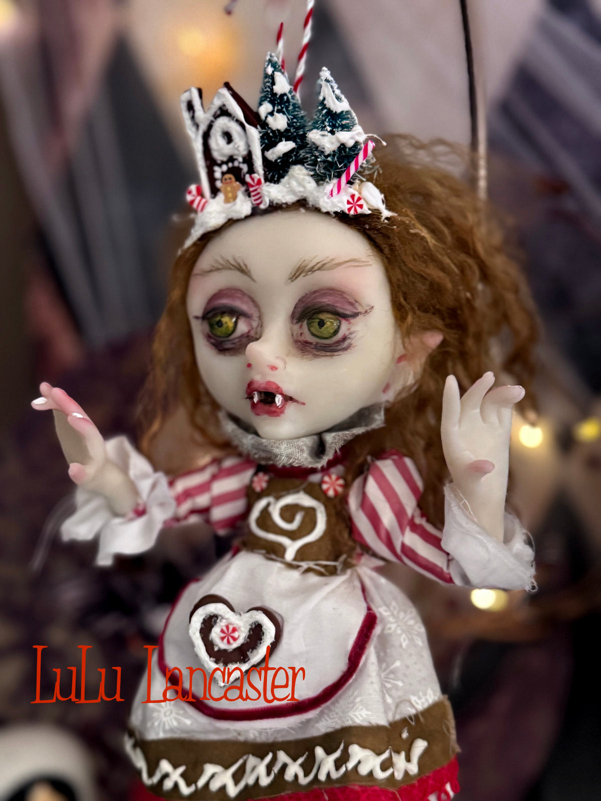 Hanelore Bavarian Vampire Mini Christmas hanging Original LuLu Lancaster Art Doll